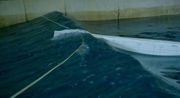 Mô hình tàu USS Cyclops bị nuốt chửng được các nhà khoa học Anh dựng lại.