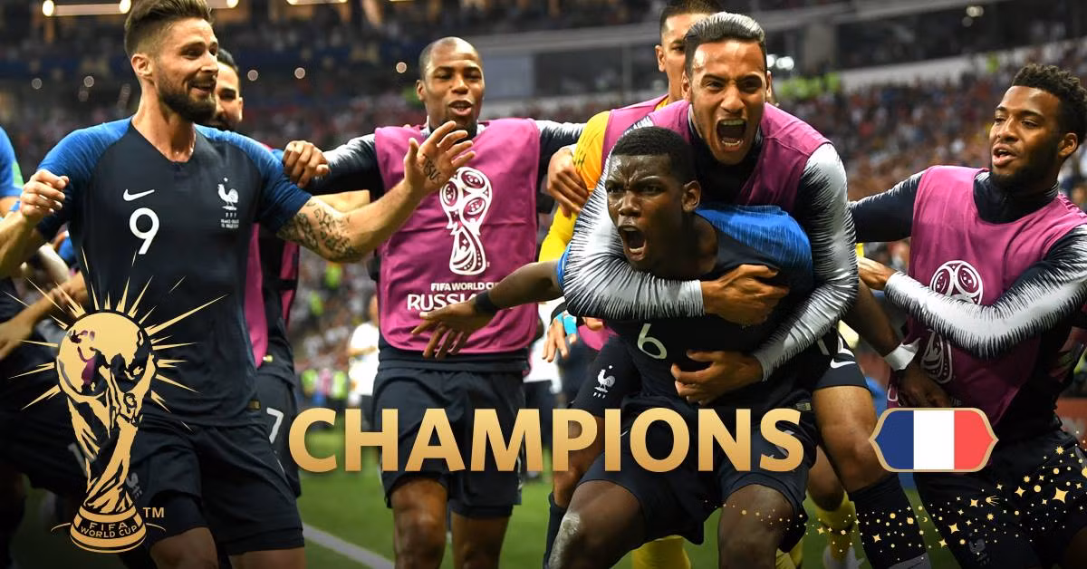 Pháp lên ngôi vô địch World Cup sau một trận đấu tuyệt đỉnh cùng Croatia ảnh 2 Chúc mừng những nhà đương kim vô địch thế giới.
