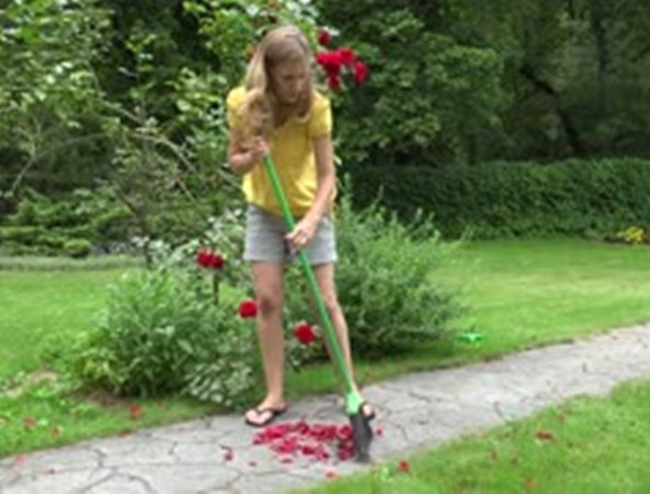 Nhiều bạn teen coi quét sân là việc của… người khác.