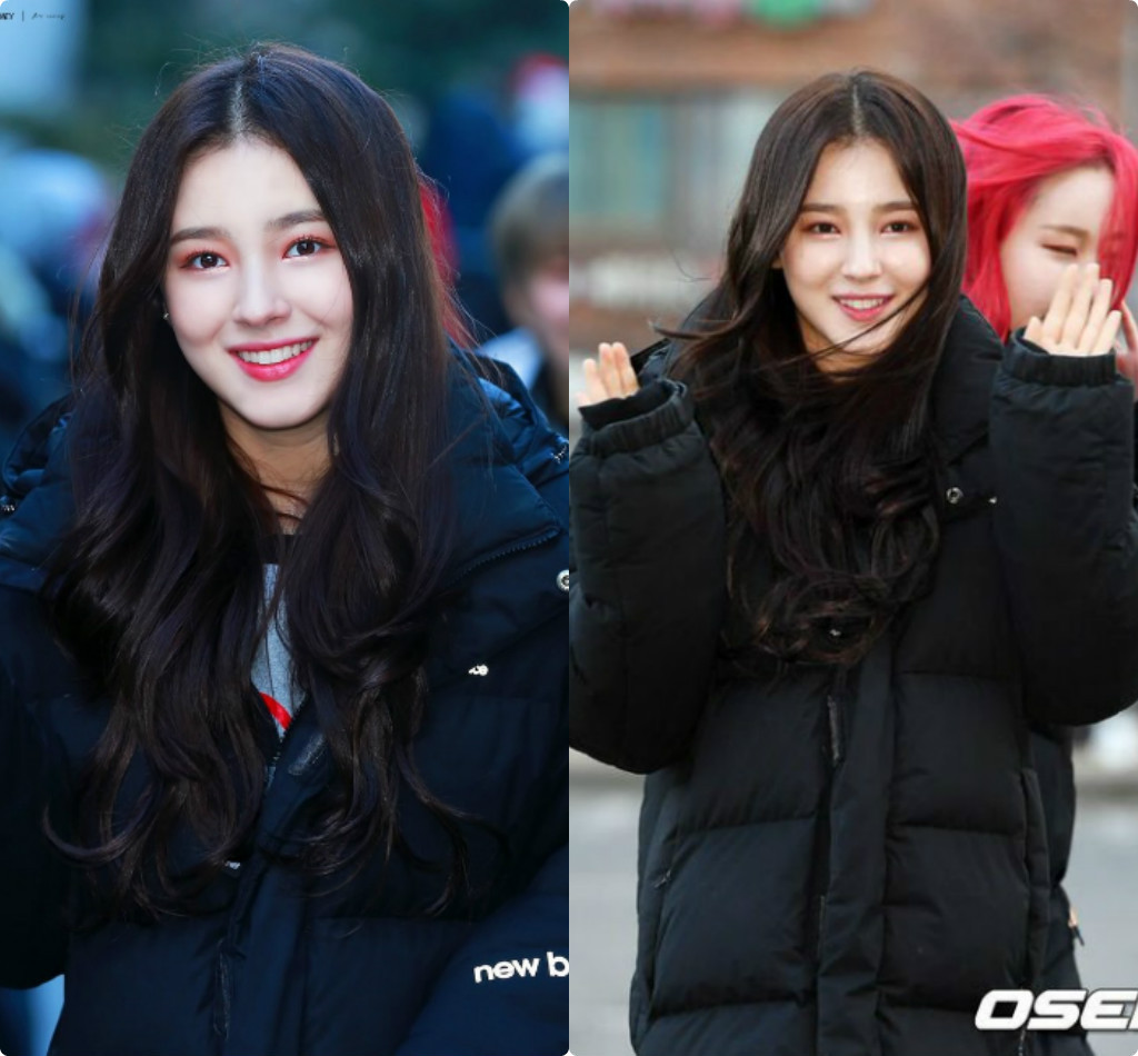 Thiên thần lai Nancy luôn nổi bật trong đội hình Momoland. Vì các đường nét sắc sảo vốn có, gương mặt Nancy trong ảnh fan chụp và ảnh báo chụp không quá khác nhau.