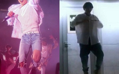 Ngay cả trong những bức ảnh mờ nhòe chất lượng thấp, fan vẫn hài hước bình luận rằng Jungkook có 