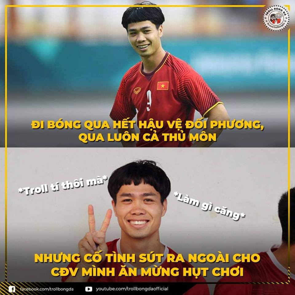 Troll tý thôi mà, đáng tiếc một xíu nhưng chung cuộc vẫn là "hạ ngọt" đối thủ đó thôi! (Ảnh: Troll bóng đá).