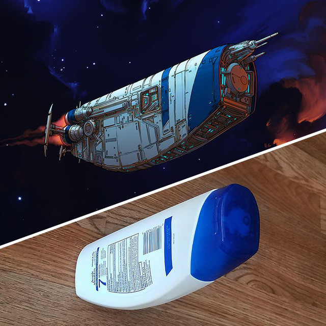 Hay chai dầu gội đầu.