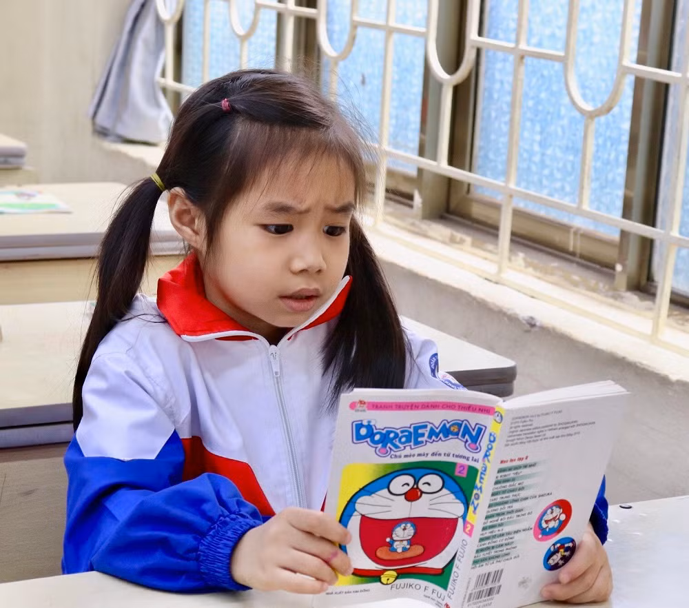 Ngày hội đọc sách, đổi sách đã trở thành một hoạt động thường niên của học sinh trường TH Đoàn Thị Điểm.
