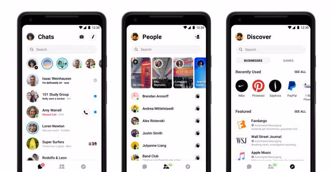 Facebook Messenger cũng từng thay đổi xoành xoạch ngay trong đêm.
