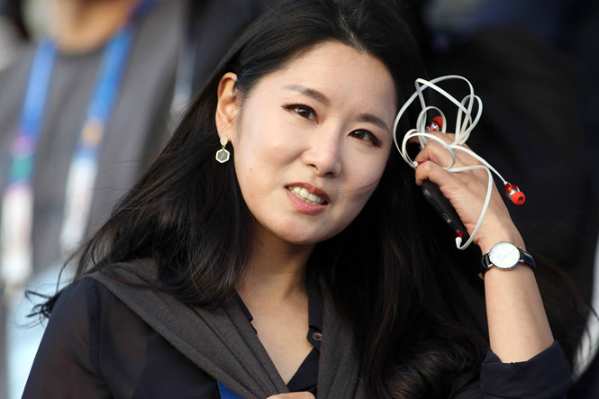 Nữ MC xinh đẹp Nuri On có mong mỏi đặc biệt về HLV Park Hang-seo và bóng đá Việt Nam. Ảnh: NGỌC LINH.