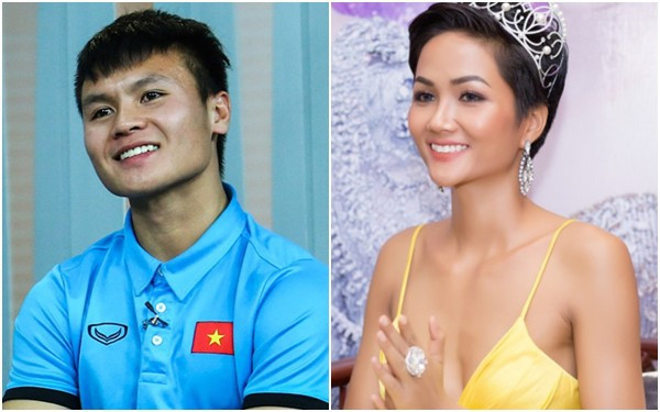 Điệu cười của Quang Hải và H'Hen Niê khá giống nhau. Điệu cười của Quang Hải và H'Hen Niê khá giống nhau.