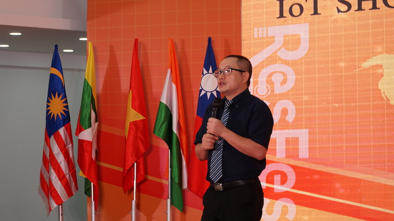 Ông Nguyễn Xuân Phong – Phó Hiệu trưởng Trường ĐH FPT tuyên bố khai mạc FPT Edu Research Festival 2019 – chương trình chuyên sâu về IoT lớn nhất của FPT Edu.