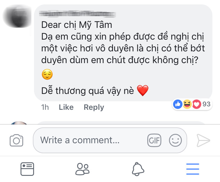 Fan đã để lại bình luận cho hành động siêu đáng yêu của thần tượng.