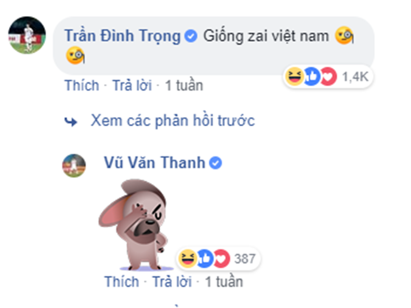 Những màn đối đáp của các cầu thủ.