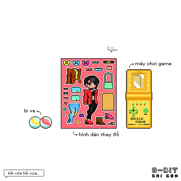 ”Nhớ hồi đi học chiều về ngày nào cũng mua 1 tập hình dán về ngồi nghịch đến bữa cơm tối luôn. Dán một đống sổ vở các loại rồi giữ như kiểu kho báu í, giờ chả biết đâu rồi".