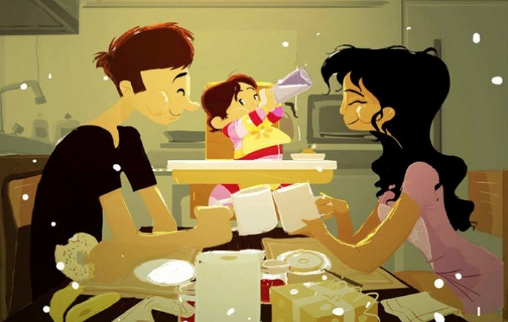 ...và sau đó ăn tối cùng nhau