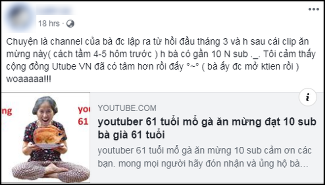 Hãy ủng hộ bác gái với quyết tâm trở thành vlogger này nhé.