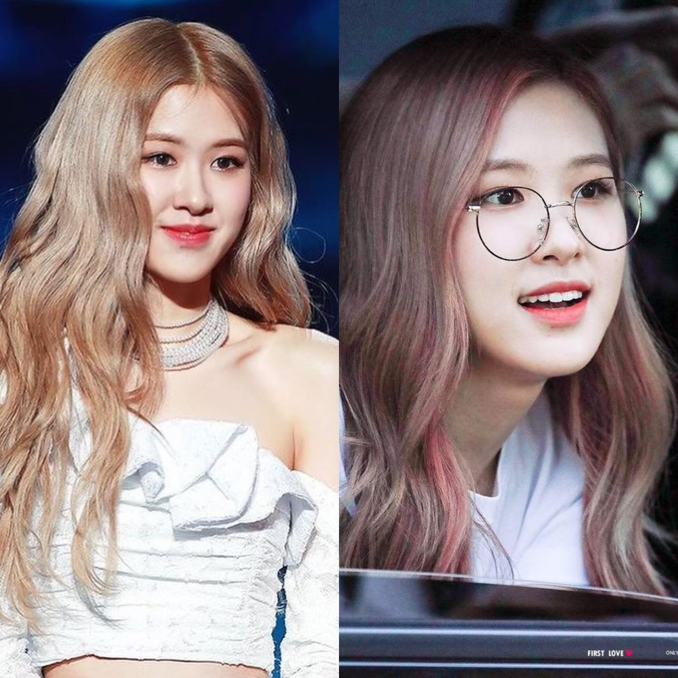 Diện kính dáng tròn màu bạc, Rosé vẫn toát lên vẻ dễ thương. Tuy nhiên, nữ idol sinh năm 1997 sẽ quyến rũ hơn nếu không đeo thêm món phụ kiện này.