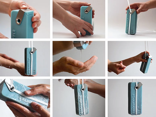 Cách sử dụng “chai xà phòng”.