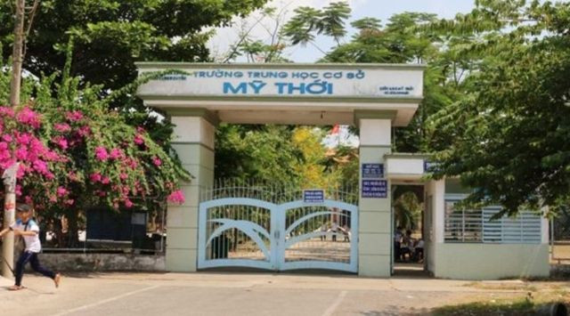 Trường THCS Mỹ Thới, P. Mỹ Thới, TP Long Xuyên, tỉnh Long An.