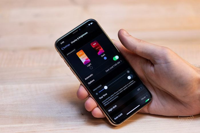 DarK Mode là một trong các tính năng nổi bật nhất trên iOS 13. (Ảnh: The Verge)