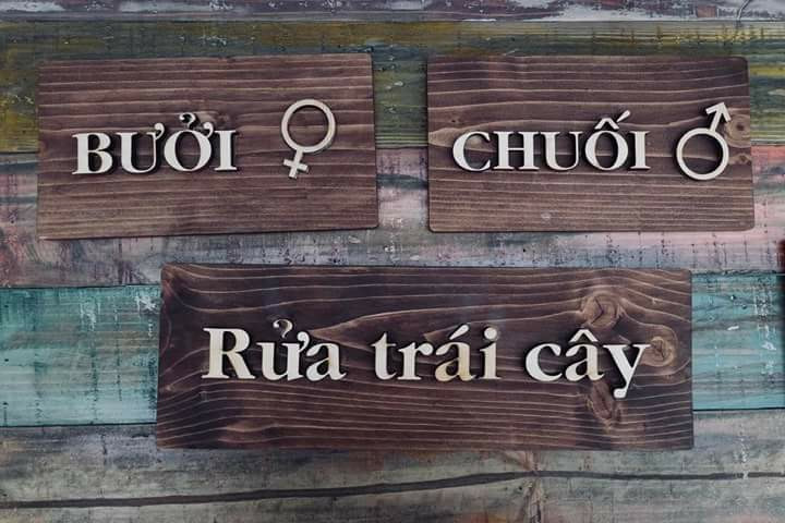 Cuối cùng, bảo đảm không nơi đâu có biển chỉ dẫn WC "chất" và dễ thương như tại Zone Đà Nẵng.