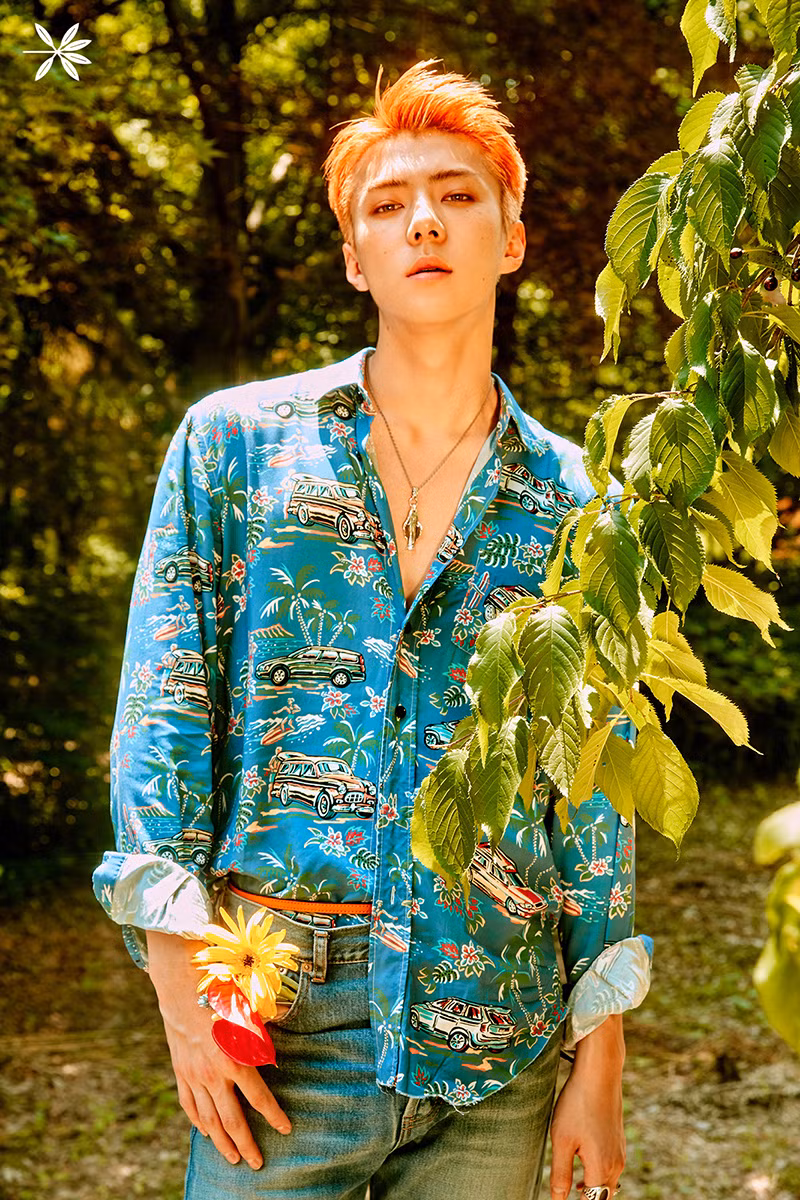 Sehun (EXO) đúng là rực rỡ như tia nắng với mái tóc này.