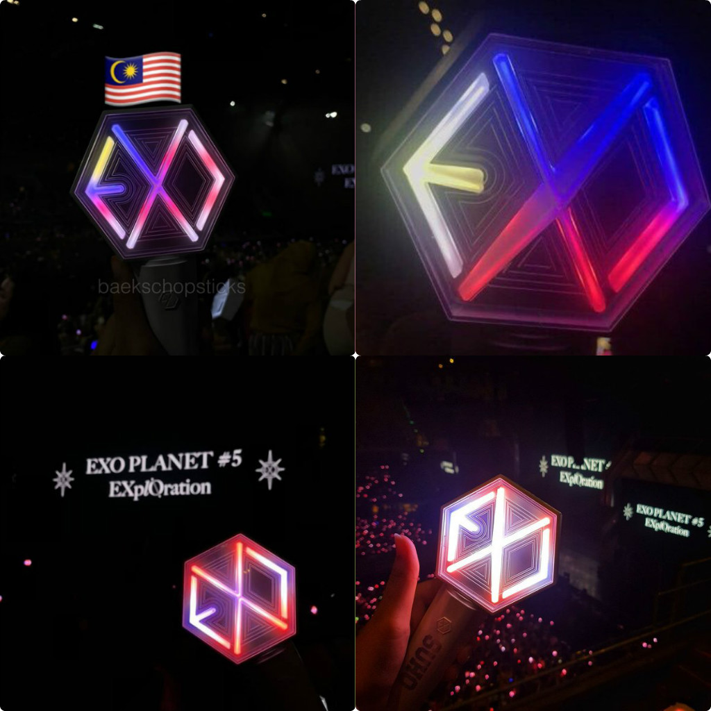 Lightstick của EXO có thể đổi màu theo màu cờ các quốc gia nhóm đến biểu diễn