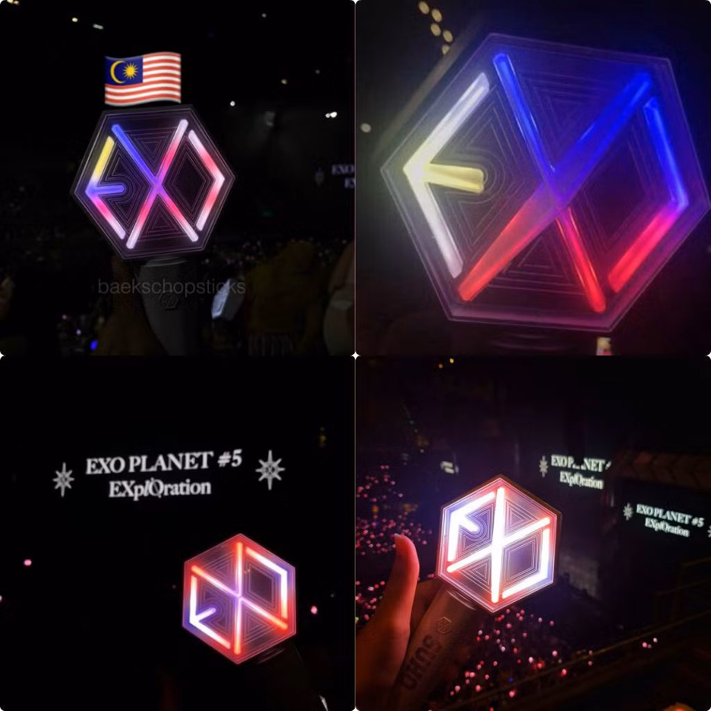 Lightstick của EXO có thể đổi màu theo màu cờ các quốc gia nhóm đến biểu diễn