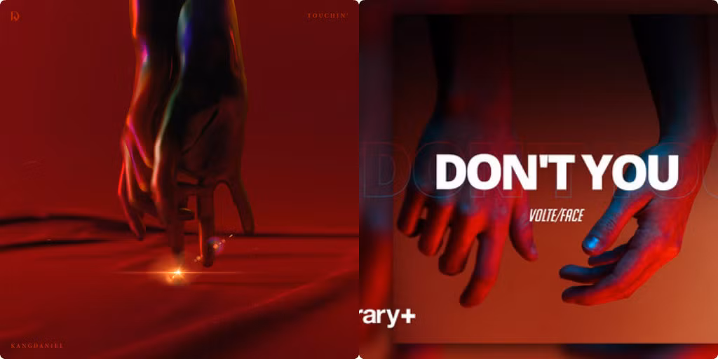 Bìa single mới nhất Touchin’ bị cho là sao chép ý tưởng của một bìa album của nghệ sĩ khác, từ màu sắc đến hình ảnh hai bàn tay.