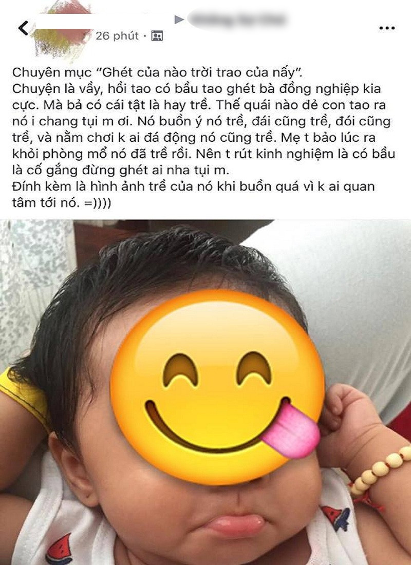 Khi bạn ghét đứa môi trề nhưng sinh ra con môi cũng giống đứa đó.