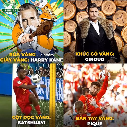 Những danh hiệu mới tại World Cup 2018. (Ảnh: Ăn ngủ bóng đá).