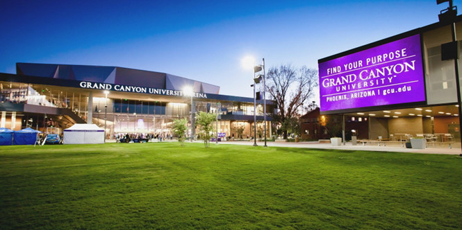 Đại học Grand Canyon nhanh chóng nổi lên trong làng giáo dục Mỹ. Ảnh: GCU.EDU.