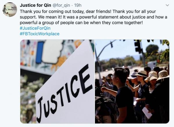 Những người biểu tình tại Facebook gọi đây là nơi làm việc độc hại.