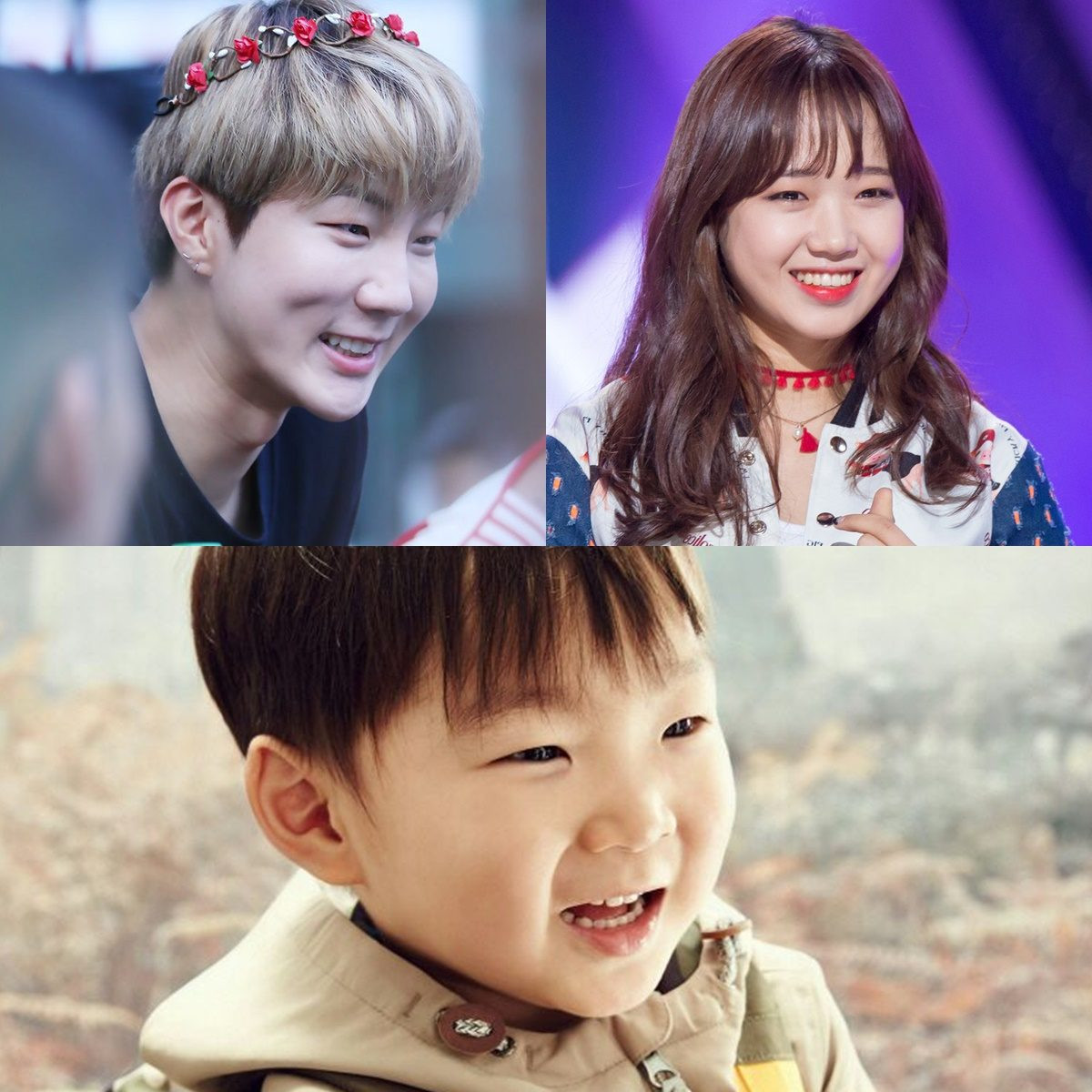 Cậu nhóc Song Daehan trong bộ ba quý tử nổi tiếng của nam diễn viên Song Il Gook, hóa ra lại có đôi mắt một mí giống với Seunghoon và miệng cười giống Choi Yoojung.