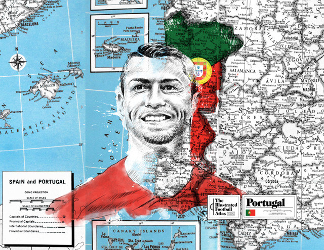 Ngôi sao Cristiano Ronaldo của đội tuyển Bồ Đào Nha.