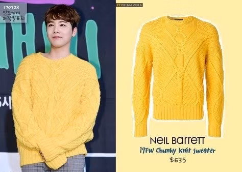 Lee Hongki (FT Island) tất nhiên không đứng ngoài cuộc, cũng rinh về chiếc áo có giá 635 đô-la (khoảng 15 triệu đồng).