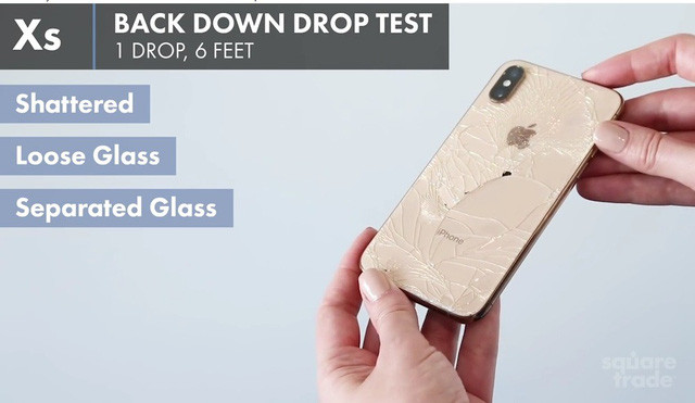 Mặt lưng của iPhone XS...