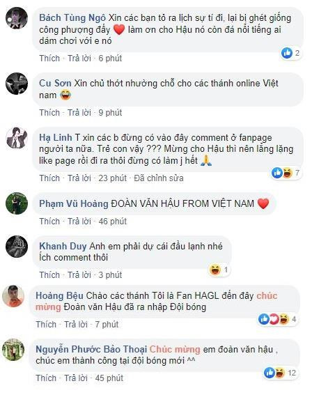 Dân mạng nhanh chóng vào bình luận chúc mừng tại fanpage CLB SC Heerenveen. Ảnh chụp màn hình. Dân mạng nhanh chóng vào bình luận chúc mừng tại fanpage CLB SC Heerenveen. Ảnh chụp màn hình.