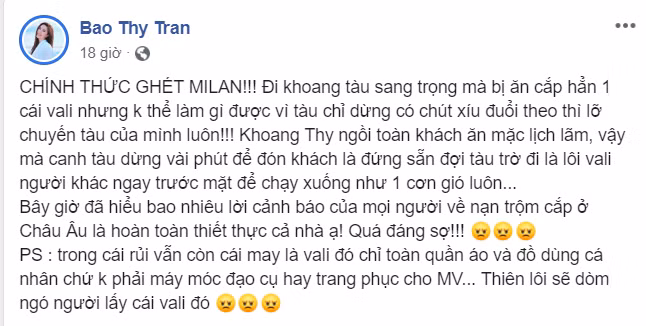 Bài đăng của Bảo Thy.