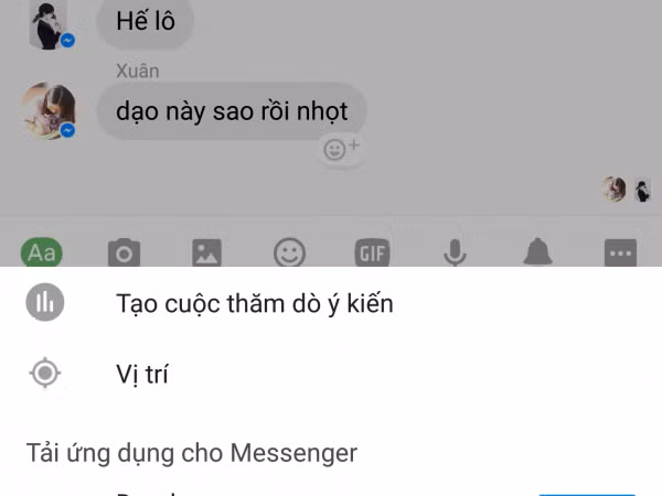 Bấm vào biểu tượng ba gạch để bắt đầu tạo khảo sát