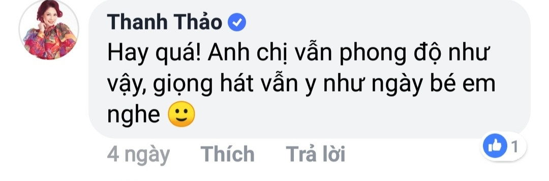 Nhiều nghệ sĩ để lại bình luận ủng hộ ca khúc mới của cặp đôi Phương Thảo - Ngọc Lễ.