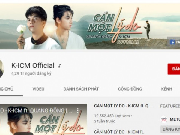 Chỉ với một MV, lượt theo dõi kênh Youtube J97 của Jack đã vượt nửa K-ICM ảnh 4 Dù vẫn là một kênh Youtube với lượt theo dõi khủng 4.3 triệu sub nhưng K-ICm ắt hẳn phải dè chừng người bạn cũ của mình.