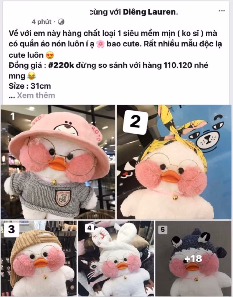 Cho đến các trang bán hàng online trên Facebook.