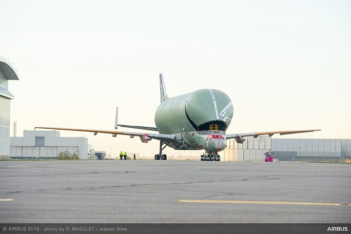 Phiên bản mới nhất của máy bay siêu vận tải của Airbus có thể tăng giới hạn lên 53 tấn hàng hóa so với Beluga hiện tại.