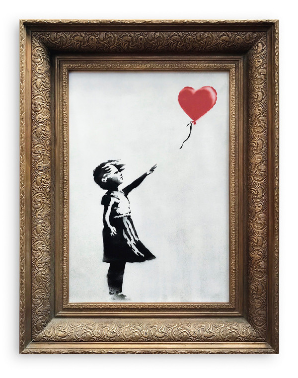 Bức tranh Em bé và quả bóng được Banksy hoàn thành năm 2006.