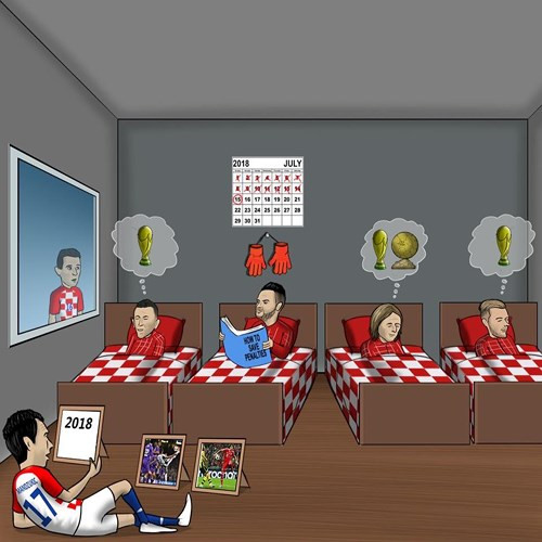 Dàn cầu thủ Croatia mơ mộng tới chức vô địch World Cup 2018. (Ảnh: B/R).