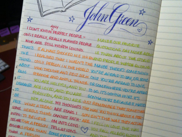 Hãy dành riêng một trang để chép lại những quote bạn tâm đắc nhé!