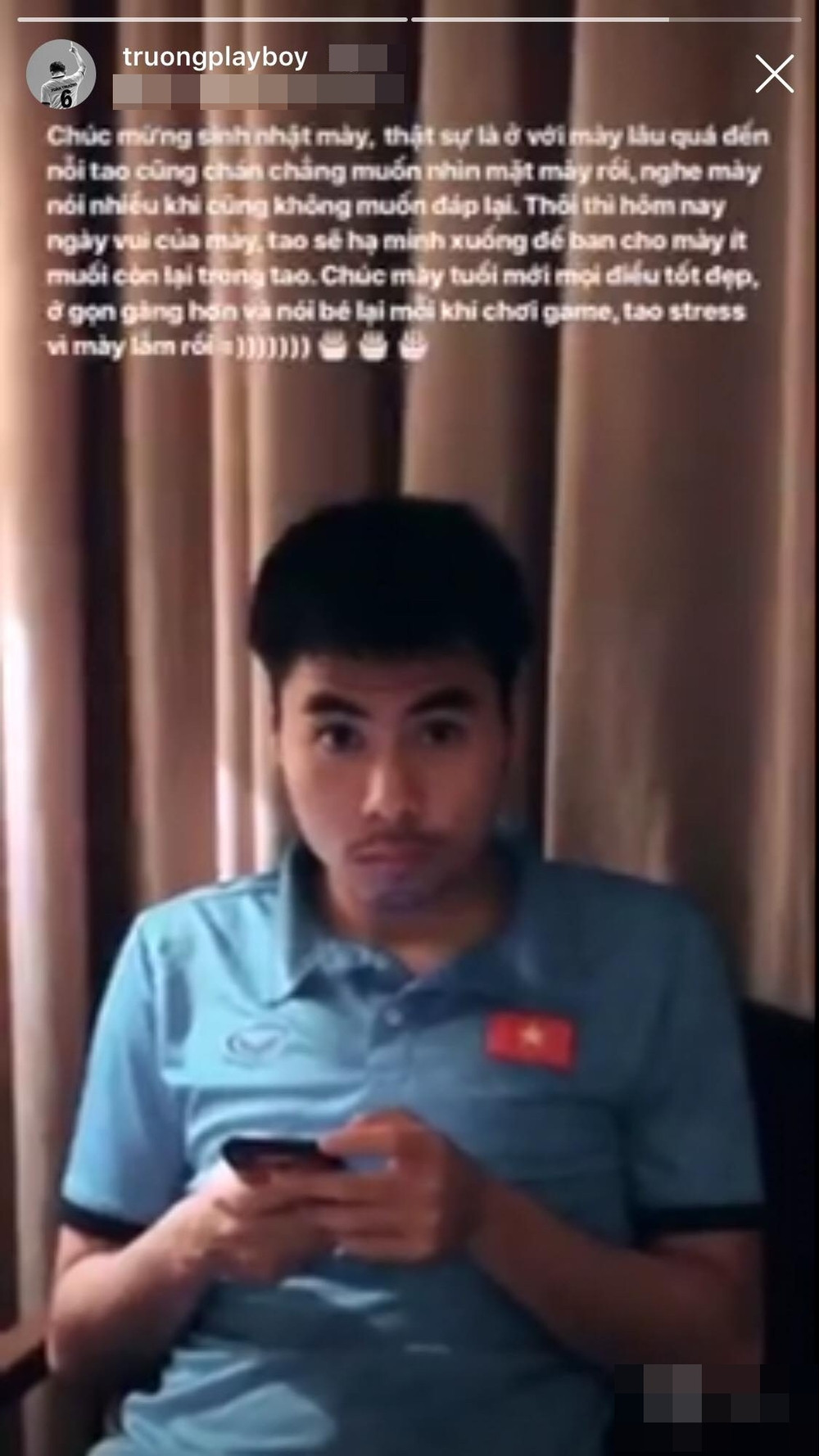 Lời chúc sinh nhật đầy cục súc của Xuân Trường dành cho "hoàng tử quý tộc" Đức Huy