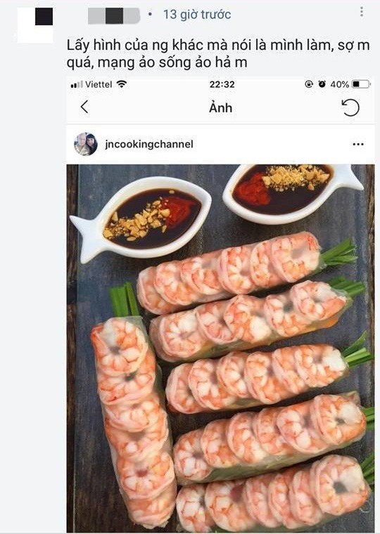 Không lâu sau đó bị “bóc phốt” vì “mượn” ảnh của người khác.