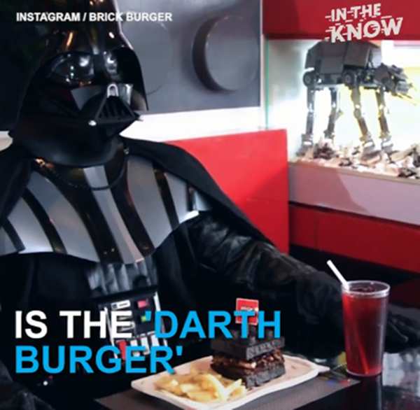 Tên của mô hình lego này là "Darth burger" và bạn có thể ăn được.