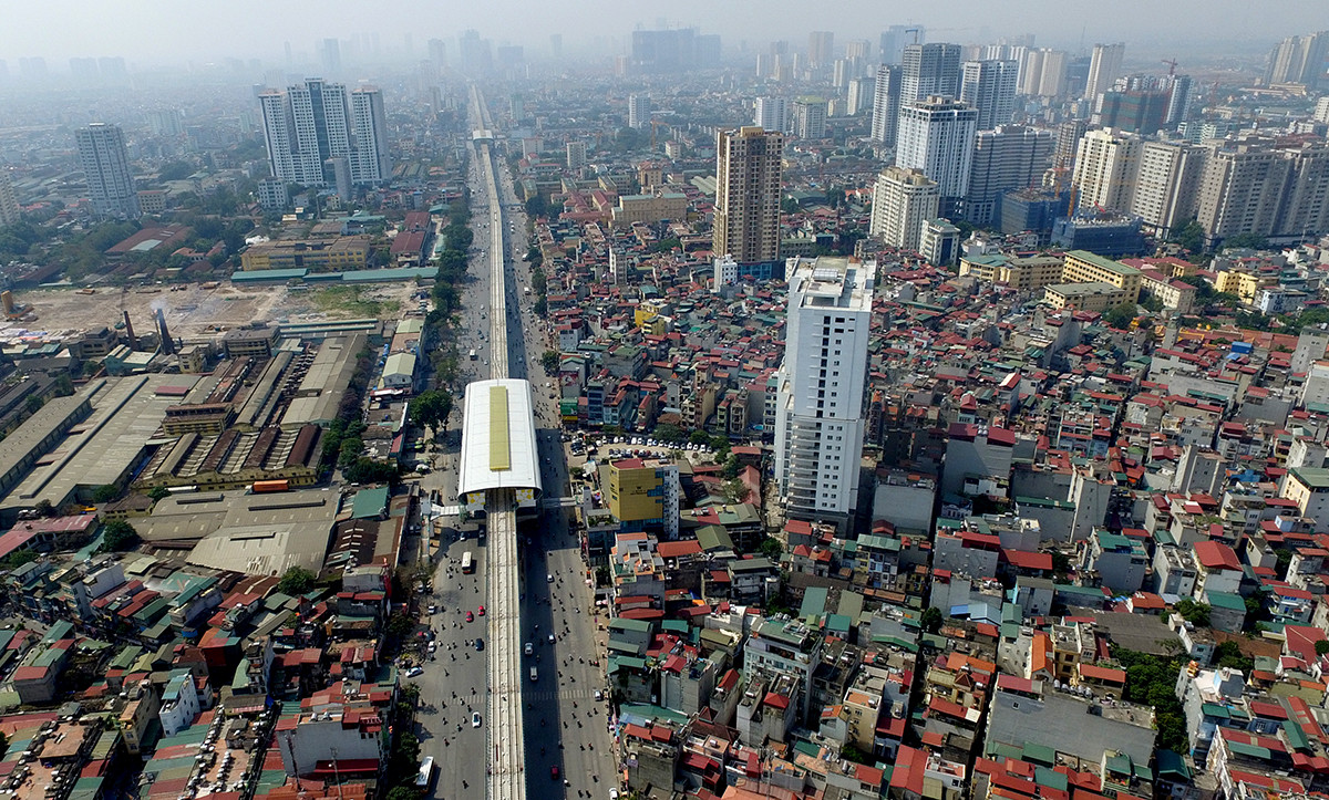 Chiêm ngưỡng toÀn cảnh tuyến đường sắt trên cao đầu tiên của HÀ Nội ảnh 10
