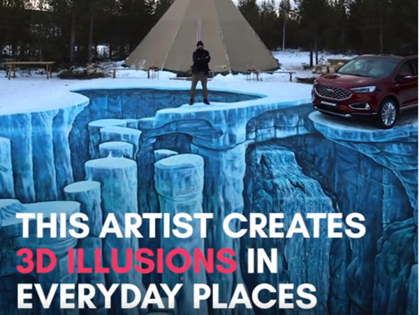 Các nghệ sĩ đã sáng tạo ra những bức tranh không tưởng ở mọi nơi có thể.