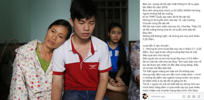 Biết số điểm mà những thí sinh gian lận được nâng khống, nhiều người lại càng buồn khi nhớ lại học sinh trượt đại học một cách đau đớn. Ảnh: Chụp màn hình.